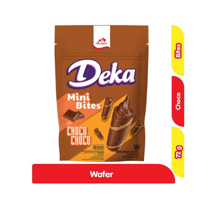 

Deka Mini Wafer Bites Choco 72gr