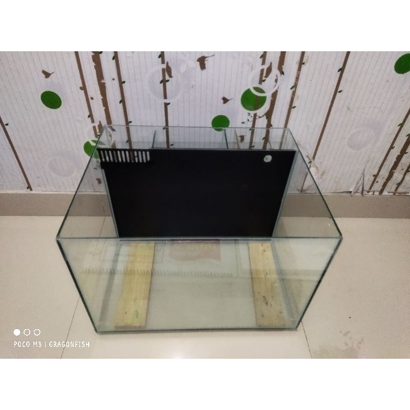aquarium filter belakang 60x50x40 kaca 8mm