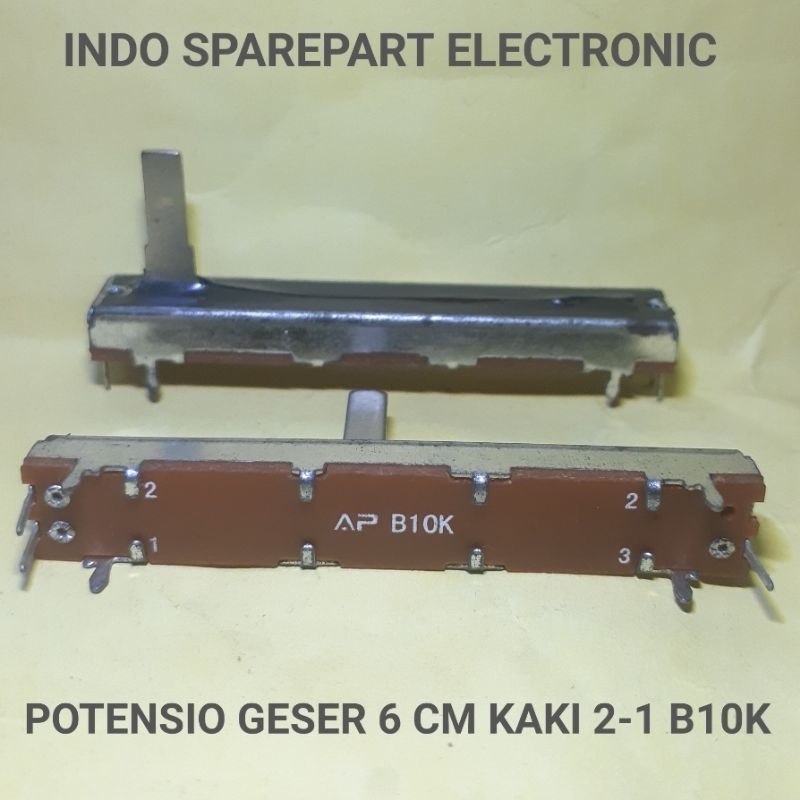 POTENSIO GESER 6 CM KAKI 2-1 B10K