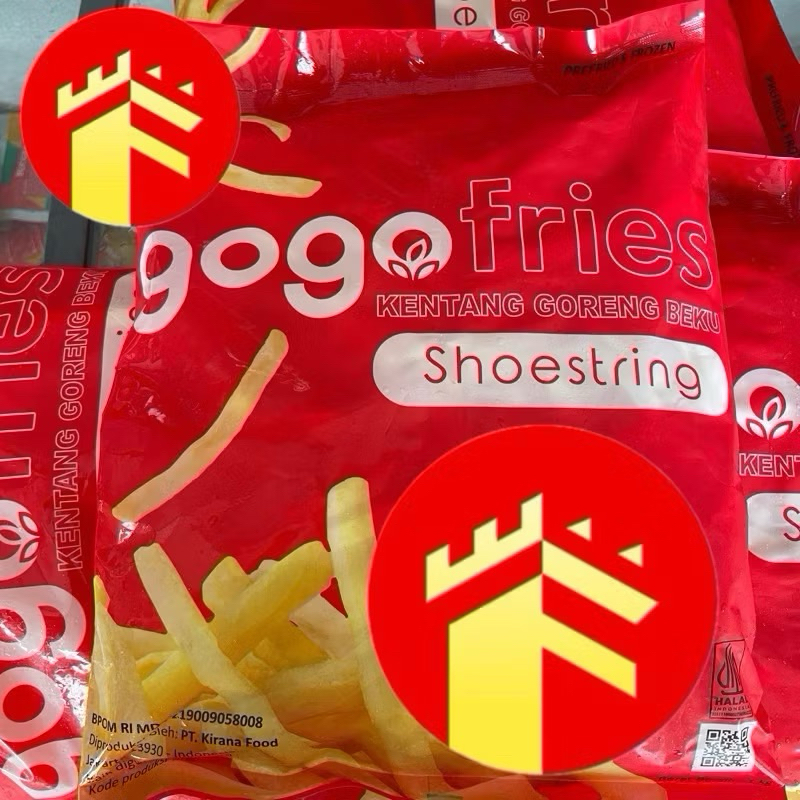 

KENTANG GORENG GOGO FRIES SHOESTRING 1 KG 2 KG FRENCH FRIES GOGO SHOESTRING 1 KG