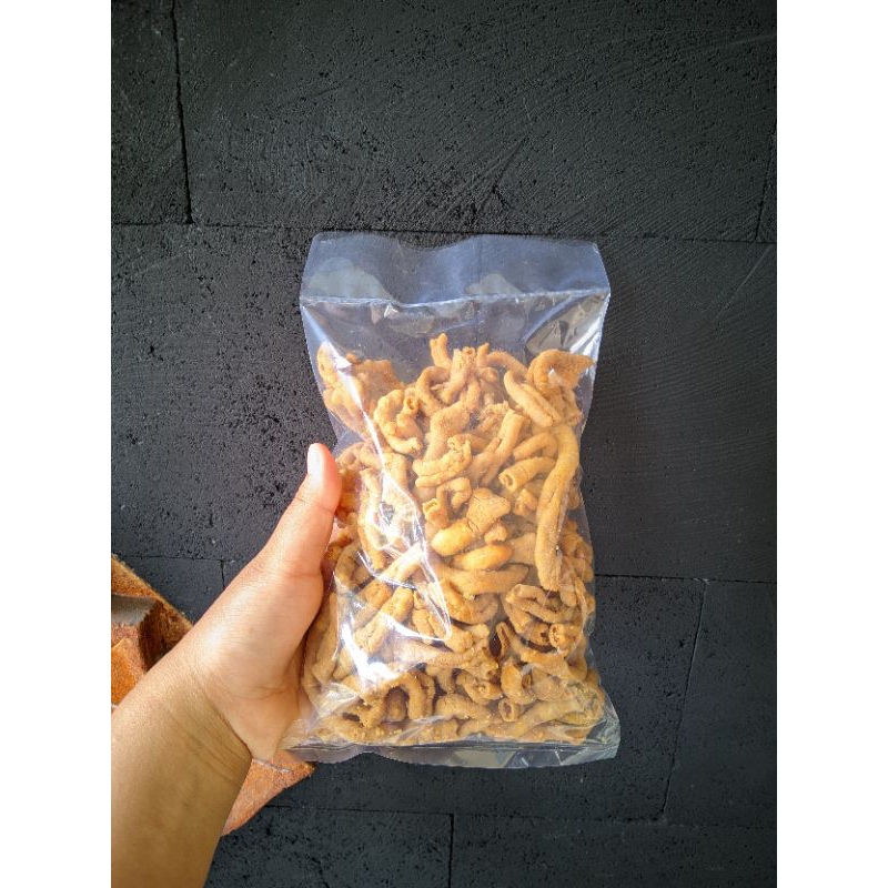 

Kripik Usus Ayam Original gurih 250 gram