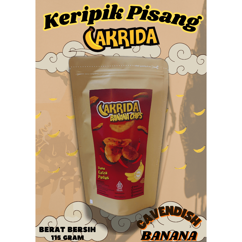 

Keripik Pisang LAKRIDA - Extra Pedas