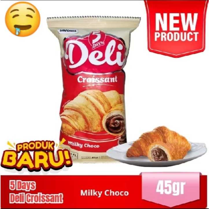 

ROTI DELI CROISSANT5 DAYS MILKY CHOCO / HAPPY BERRY 45GRAM