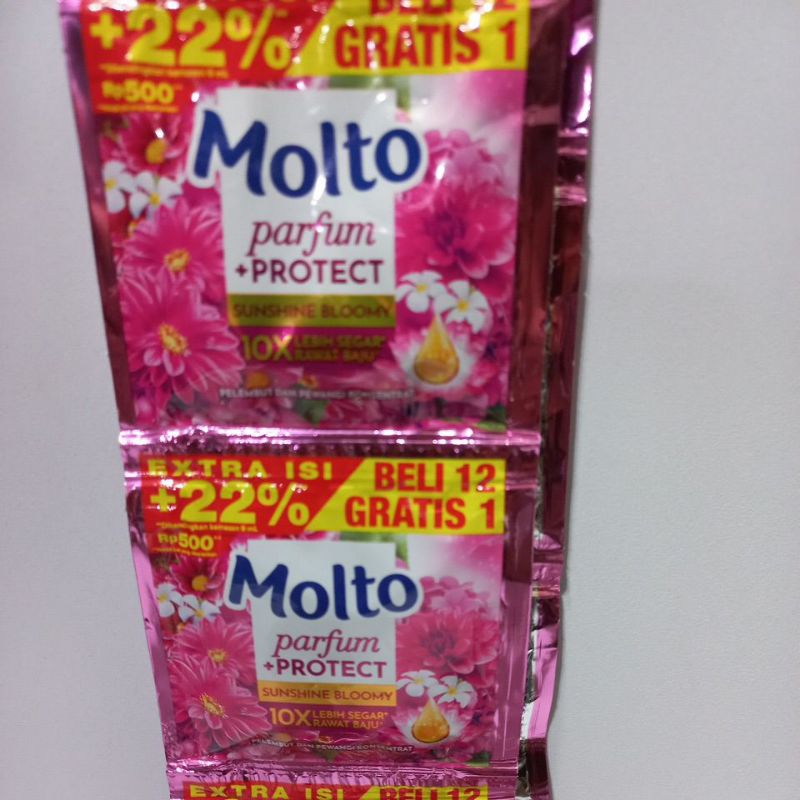 MOLTO SACHET /RENCENG 500 BIRUY /MERAH/ HIJAU/ PUTIH