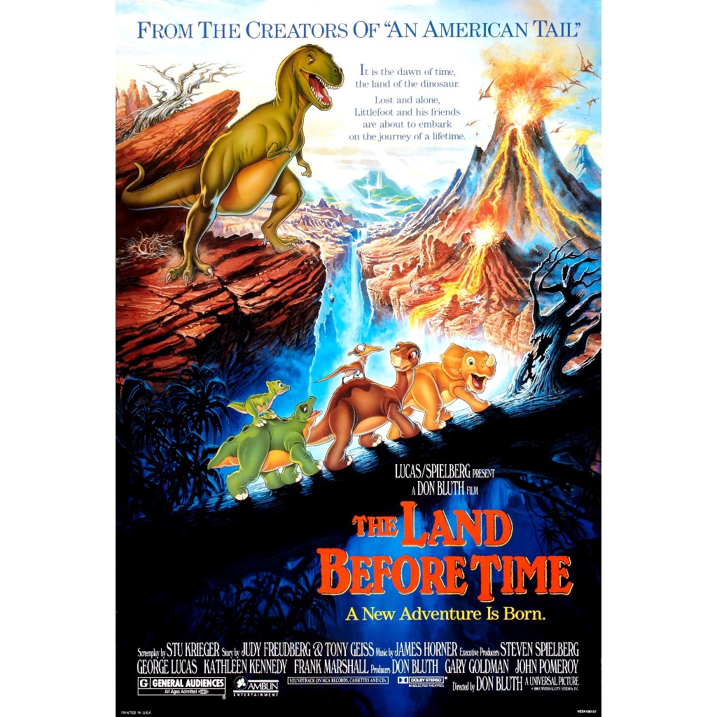 Film Dvd The Land Before Time 1988 High Quality Teks Indonesia