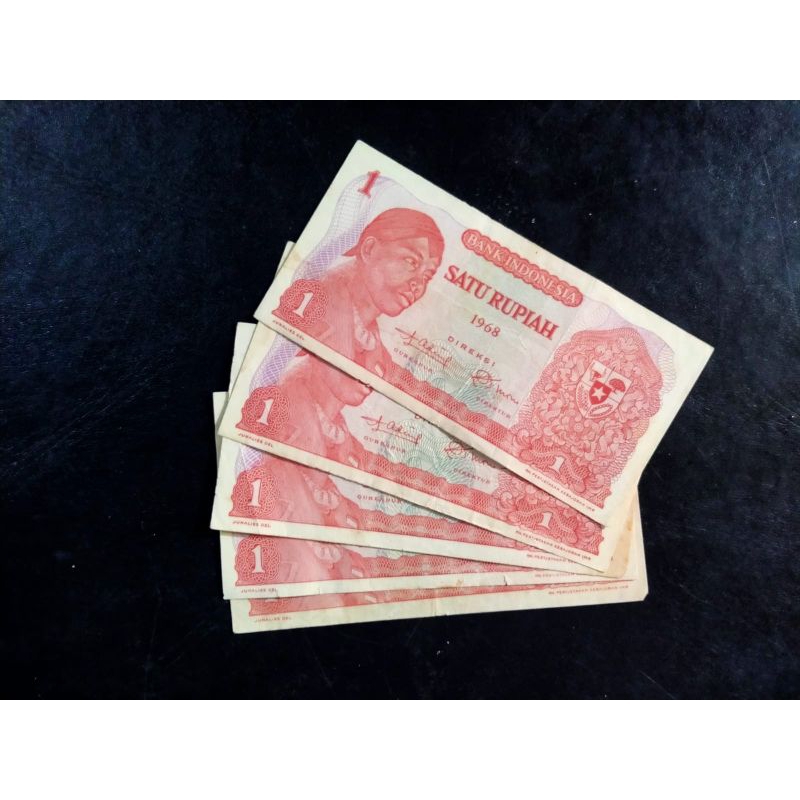 1 Rupiah seri pak Dirman 1968 bekas Marta Collectin 02 Koleksi unik