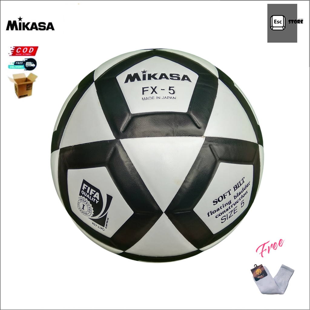 Bola Sepak MIKASA FX-5 ORIGINAL Size 5 Model Press Ori Import Best Quality