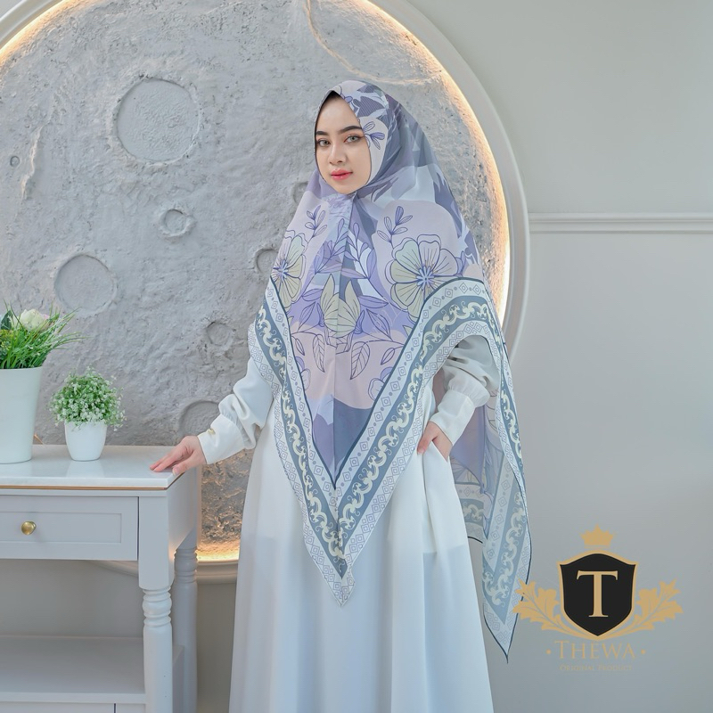 THEWA - Hijab Khimar Arani Digital Printing Kerudung Seruty Babydoll