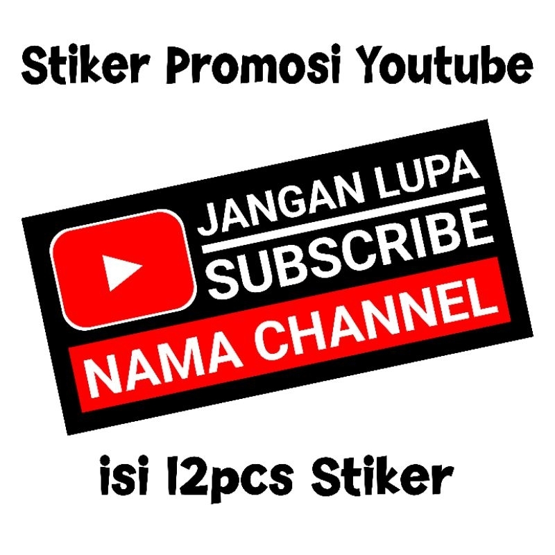 

Stiker Youtube Untuk Promosi Channel Kamu 3.5cm × 7.5cm