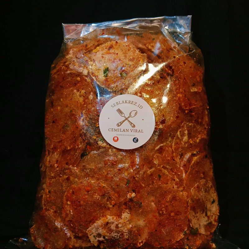

Kripik kaca/kripca keripik beledag cemilan instan seblakrez.id pedas daun jeruk isi 500gram