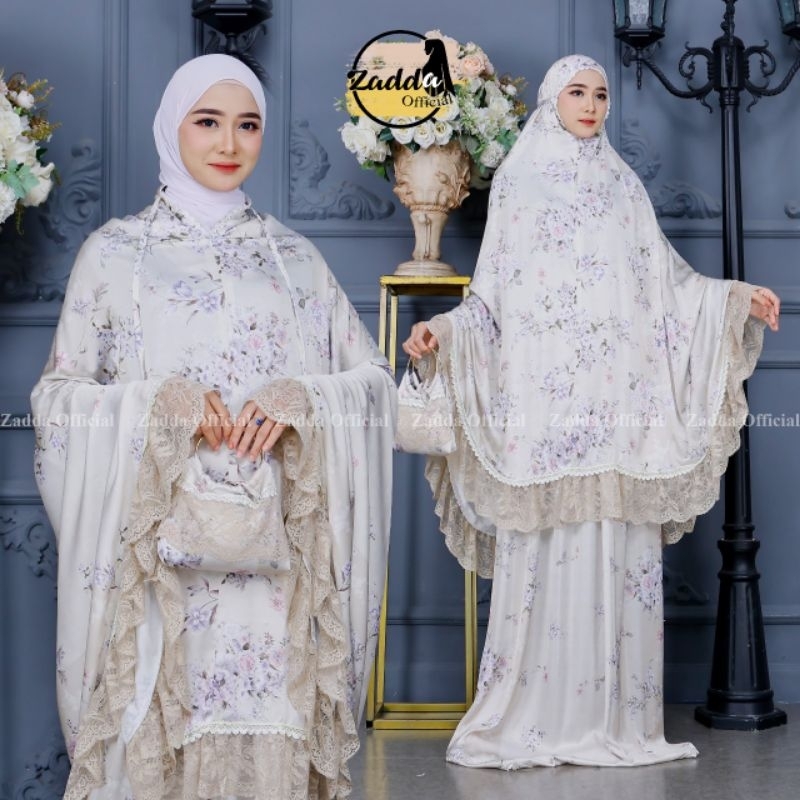 Mukena Syakila Silk ori 100% Mukena Dewasa Jumbo Super Premium Zadda Series