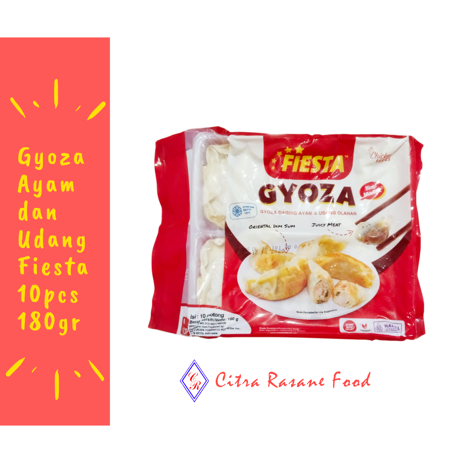 

Fiesta Gyoza Ayam dan Udang 180gr Dimsum Gyoza Ayam Udang
