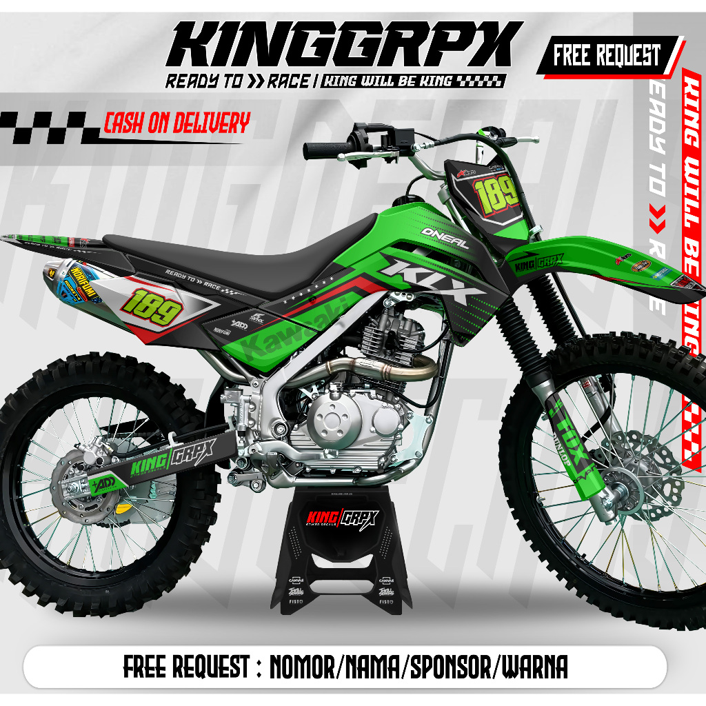 DECAL KLX 140 / STIKER KLX 140 / DECAL STIKER KLX 140 FULL BODY