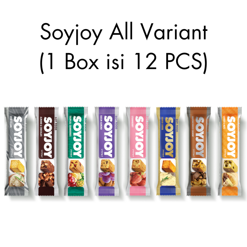 

Soyjoy - Snack Bar - Soy Food Solution - 1 Box isi 12 Bar