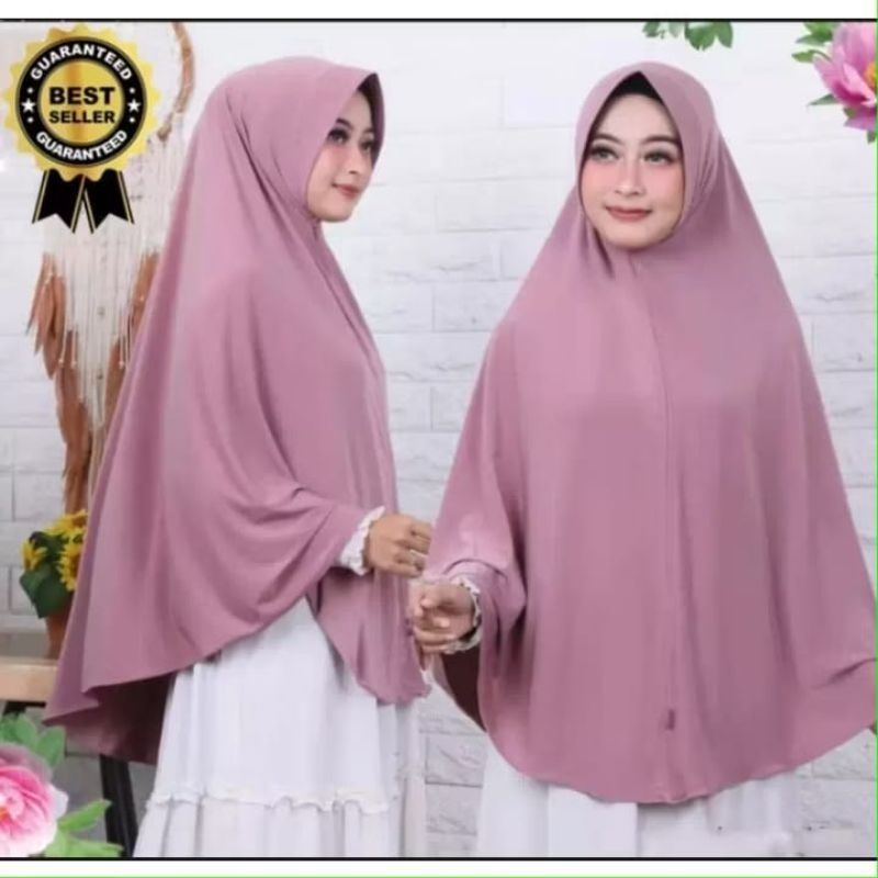 ORIGINAL Hijab bergo Hamidah jersey // Bergo Hamidah jersey premium XL