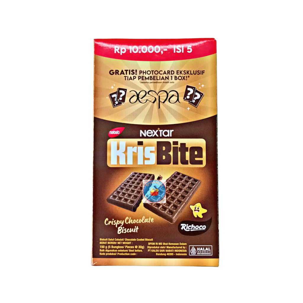 

Nabati Nextar KrisBite Crispy Chocolate Biscuit Richoco 1pak isi 5x30gr