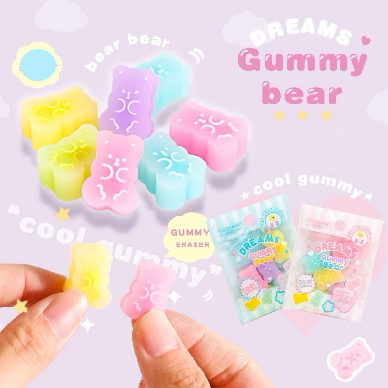 

AJS Penghapus pensil lucu /penghapus gummy bear/ penghapus lucu / penghapus unik / penghapus karakter PP55