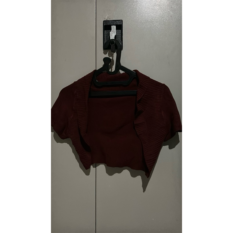 outer rompi merah maroon pl