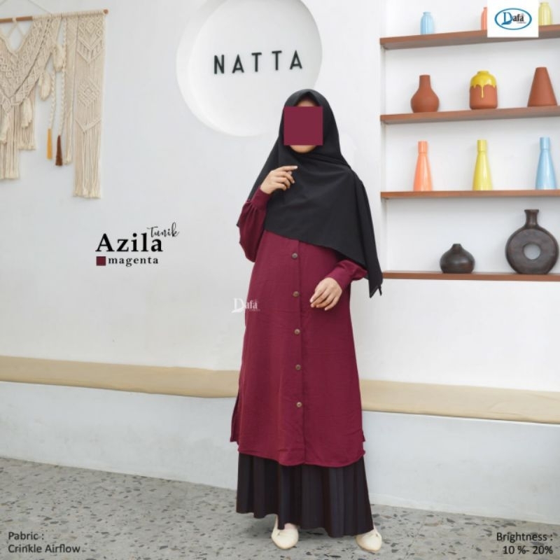 Toko Sap94 Termurah dan Terbaru Gamis Azila Tunik Style elegan dan modern