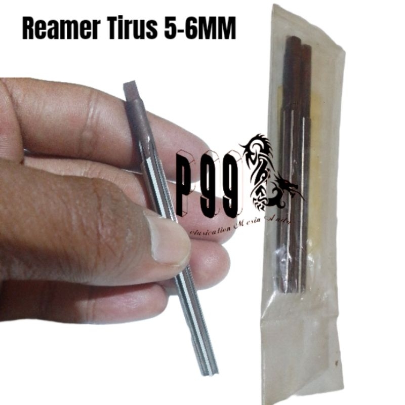 hand reamer tirus 5mm ke 6mm hss. mata bor reamer 5mm Reamer tirus 5mm 1:50 reamer lemer remer pin r