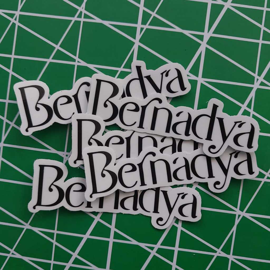 

STIKER BERNADYA - STICKER MUSIK BAND POP PUNK INDIE ROCK vinyl anti air, helm laptop koper