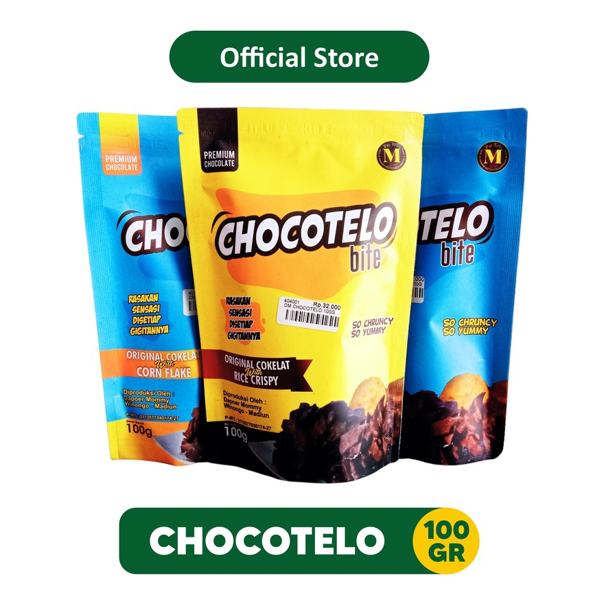 

Chocotelo Bite Rice Crispy - Corn Flake 100gr | Oleh Oleh Khas Batu Malang - 404001