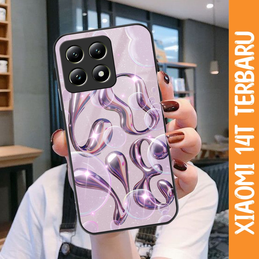 Softcase Kaca Xiaomi 14T Terbaru Casing Handphone Pelindung Kamera Protect [LL44] Casing HP Xiaomi 1