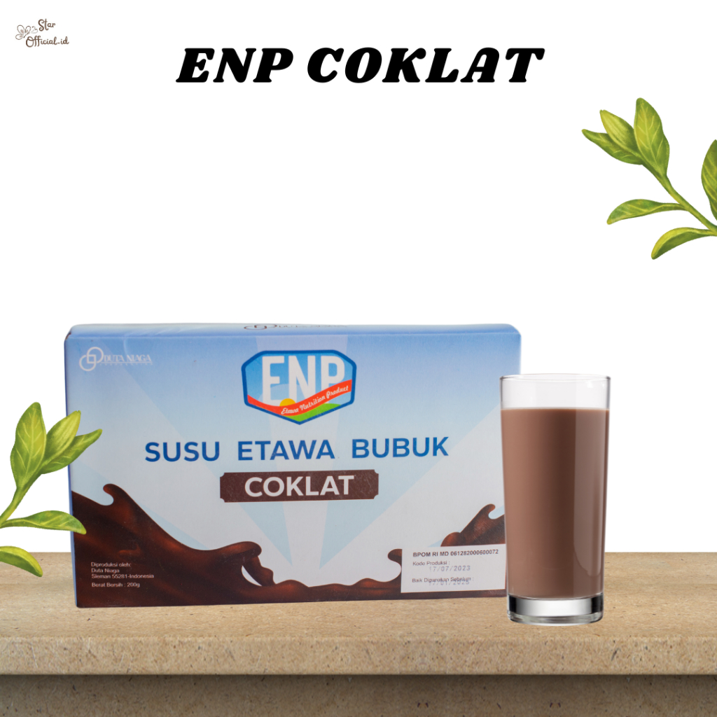 

Susu Kambing Etawa Bubuk ENP 100% Original | Rasa Coklat 200Gr