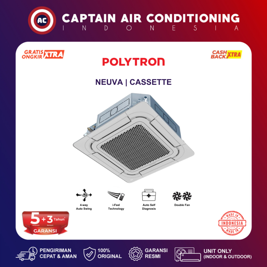 POLYTRON AC Cassette PCT-5032 5 PK (3 Phase)