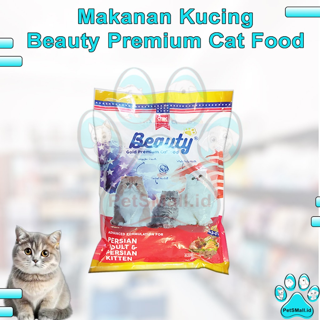 Beauty Gold Persia - Makanan Kucing Persia Adult & kitten 750 gram - Dry Food Kitten Persia - Makana
