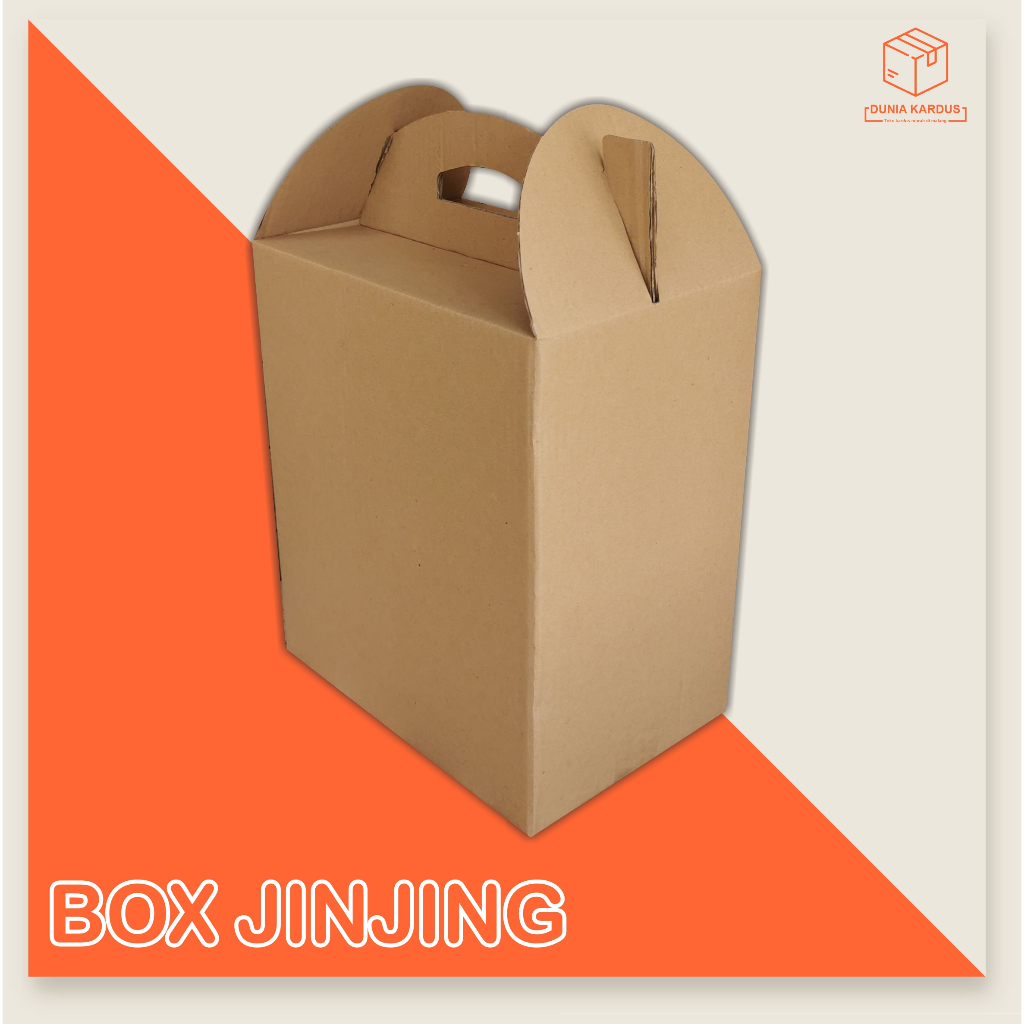 

Box Jinjing POLOS 30x20x35 cm | Kardus takeaway | jinjing/tenteng | kardus buah | hampers | sembako