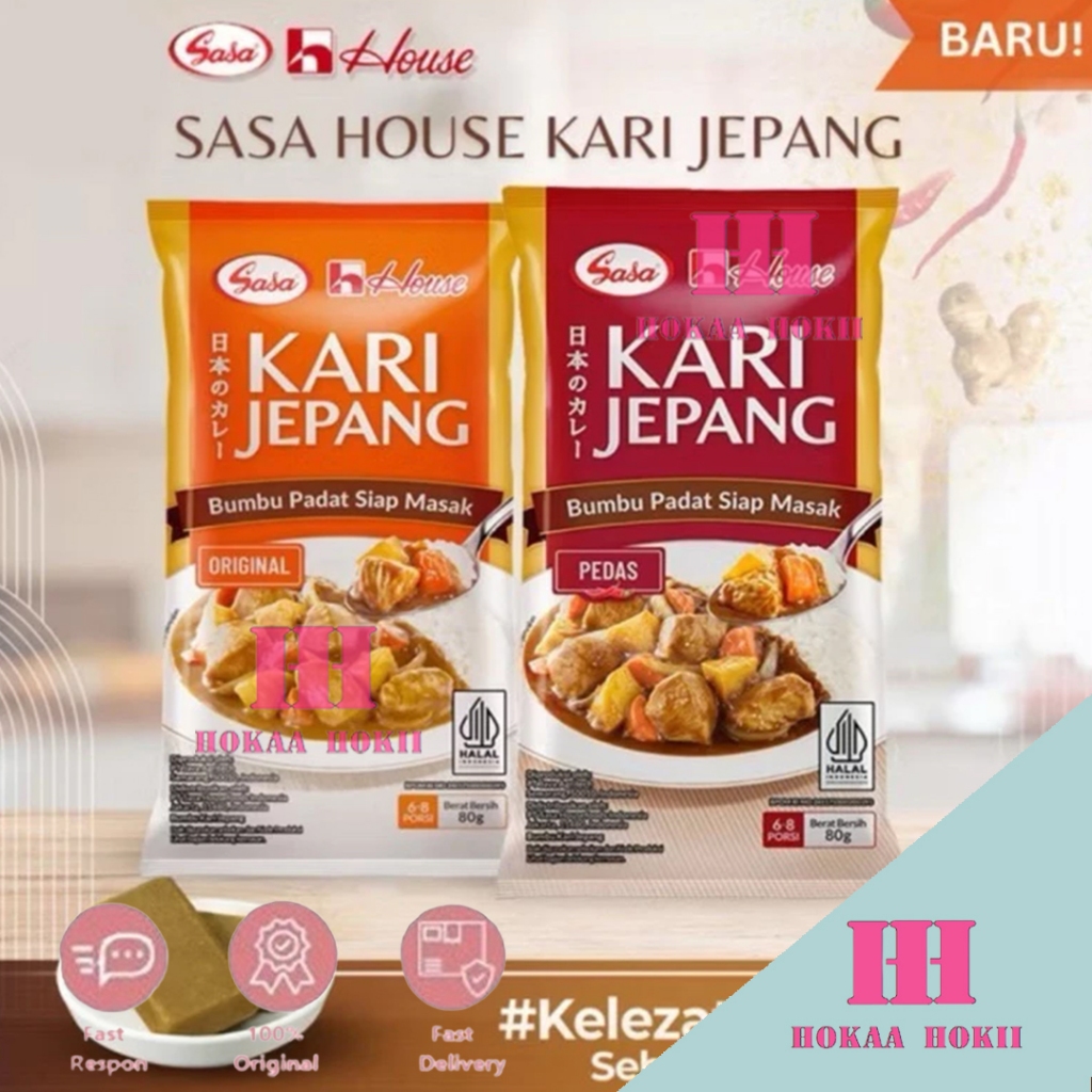 

Sasa House Bumbu Kari Jepang Original & Pedas 80gr