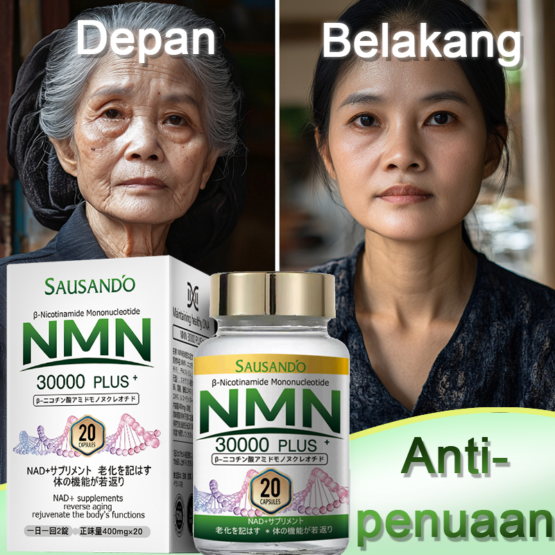 SAUSANDO Pembaruan total NMN 30000 PLUS Anti-Aging Anti kerutan Anti penuaan Suplemen NMN Produk per