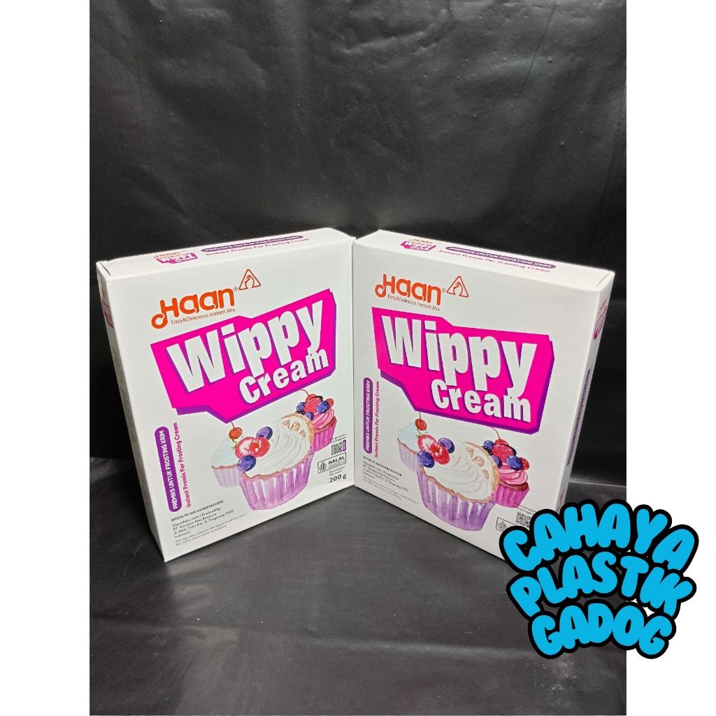 

Haan Wippy Whippy Whipped Cream Toping Bubuk Instan Powder 200 gram