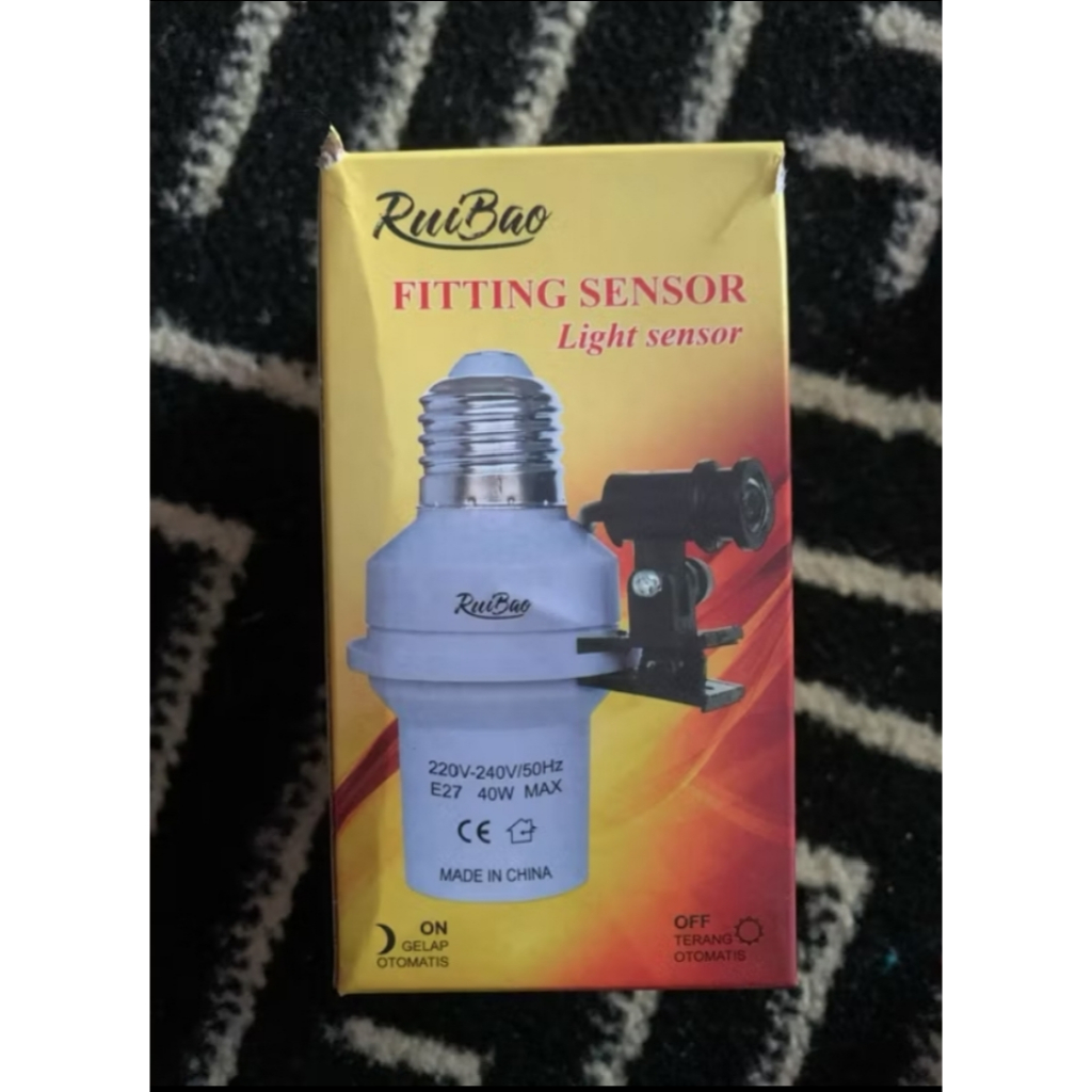 Fitting Lampu Sensor Fitting Sensor Cahaya Otomatis Fitting sensor Siang Malam