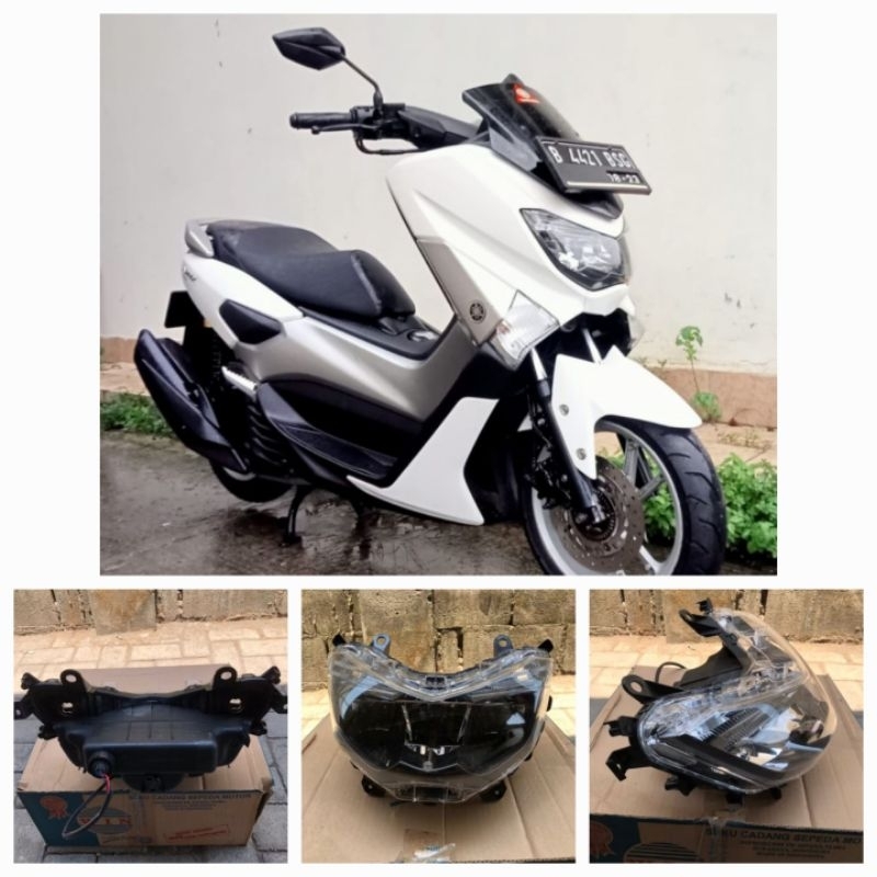REFLEKTOR LAMPU DEPAN NMAX OLD LED/Win - Lampu Depan Nmax Old + Led 2016 2017 2018 2019 Reflektor He