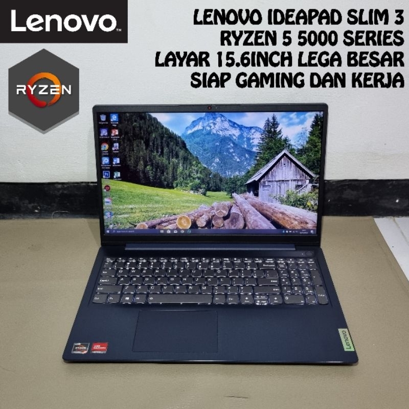Lenovo Ideapad Slim 3 RYZEN 5 5000 Series Layar Laptop 15.6inch Lega Besar