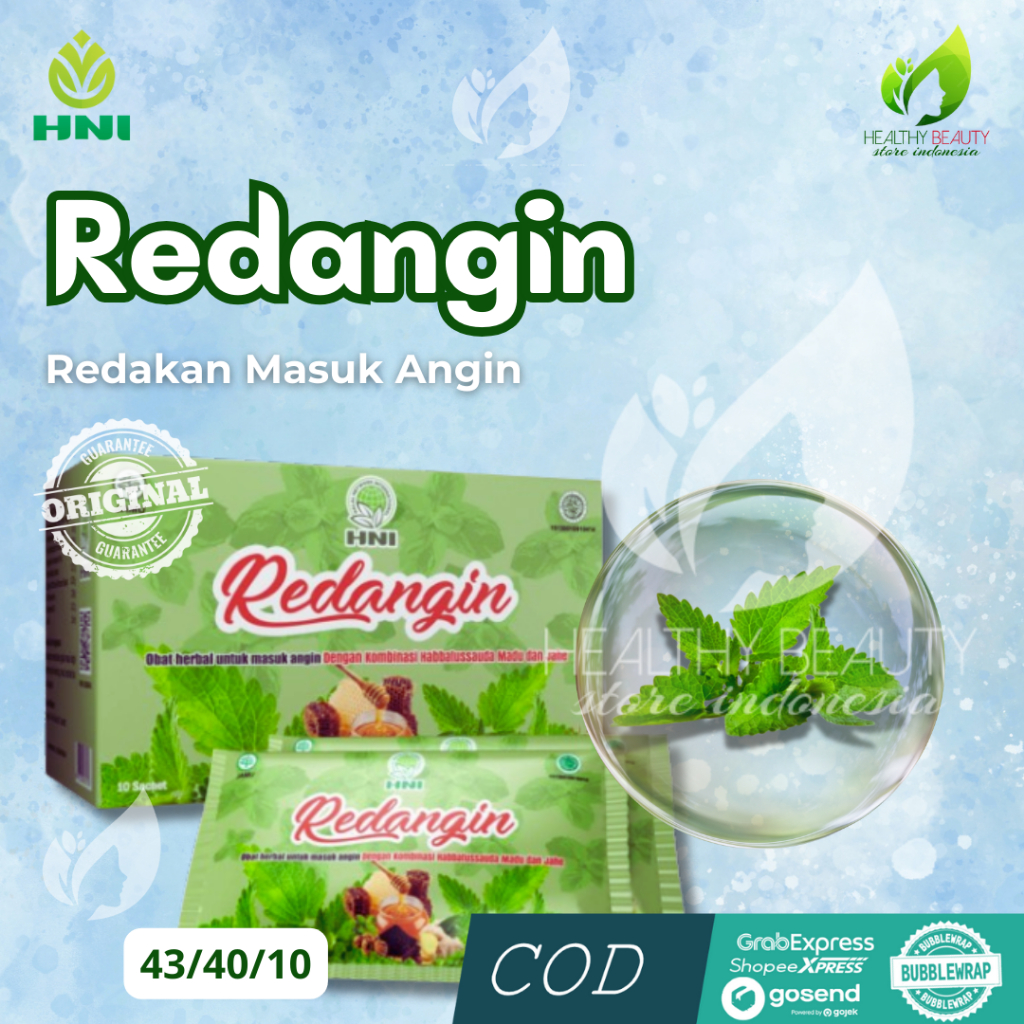 

Redakan masuk angin mual kembung Redangin HNI HPAI Herbal 100% Original