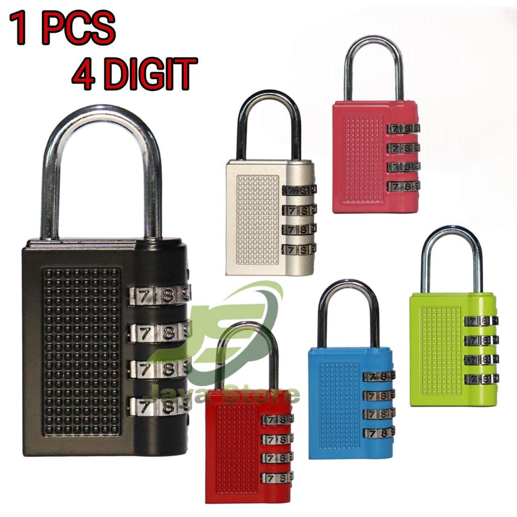 Gembok Tas 4 Digit Angka 3 Digit password Gembok Nomor Premium Gembok Angka Multifungsi Koper Locker