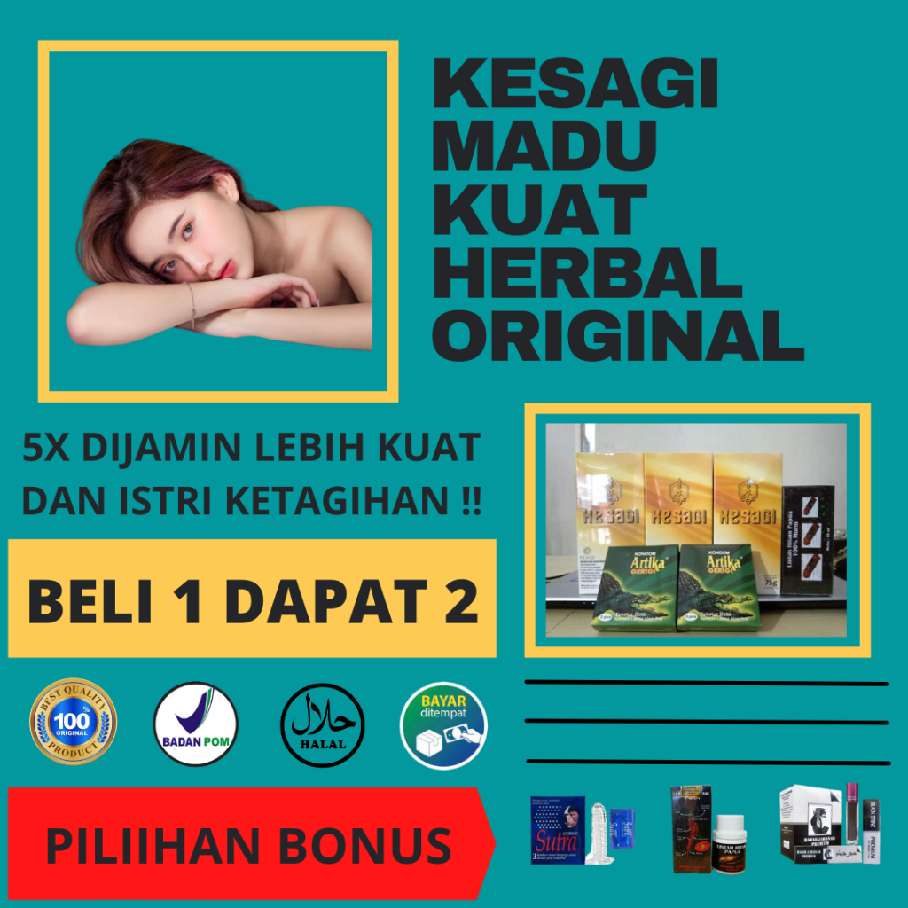 Madu Kesagi 1 Box Free Bonus | Madu Kosagi | Minuman Serbuk Kosagi Madu Kesagi  Kuat Tahan Lama Hala