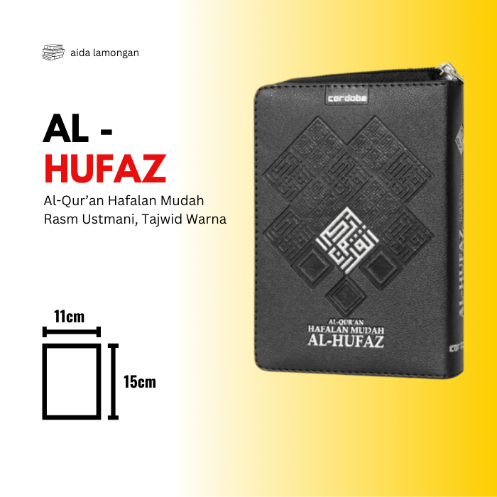 Alquran Terjemah Al-Hufaz Resleting A6 Rasm Utsmani Tajwid Warna Penerbit CORDOBA