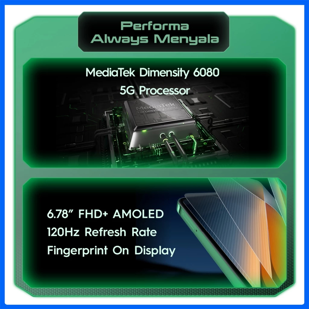 TECNO POVA 6 PRO 5G NFC AMOLED 120Hz 12+12GB*/256GB  32MP 6000mAh 70W - GARANSI RESMI-4