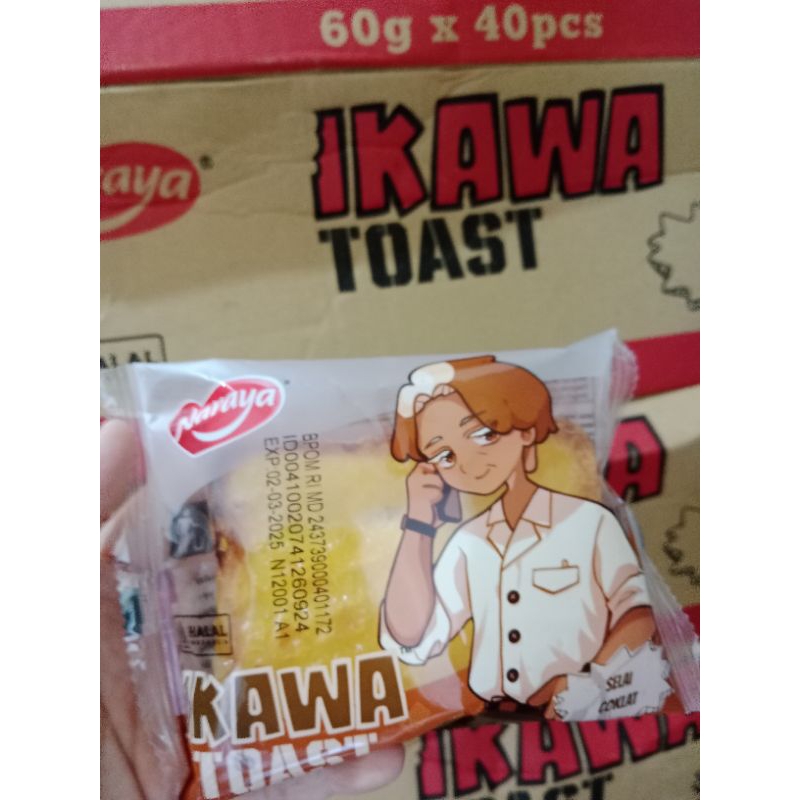 

NARAYA IKAWA TOAST (1DUS ISI 40 bungkus) HALAL