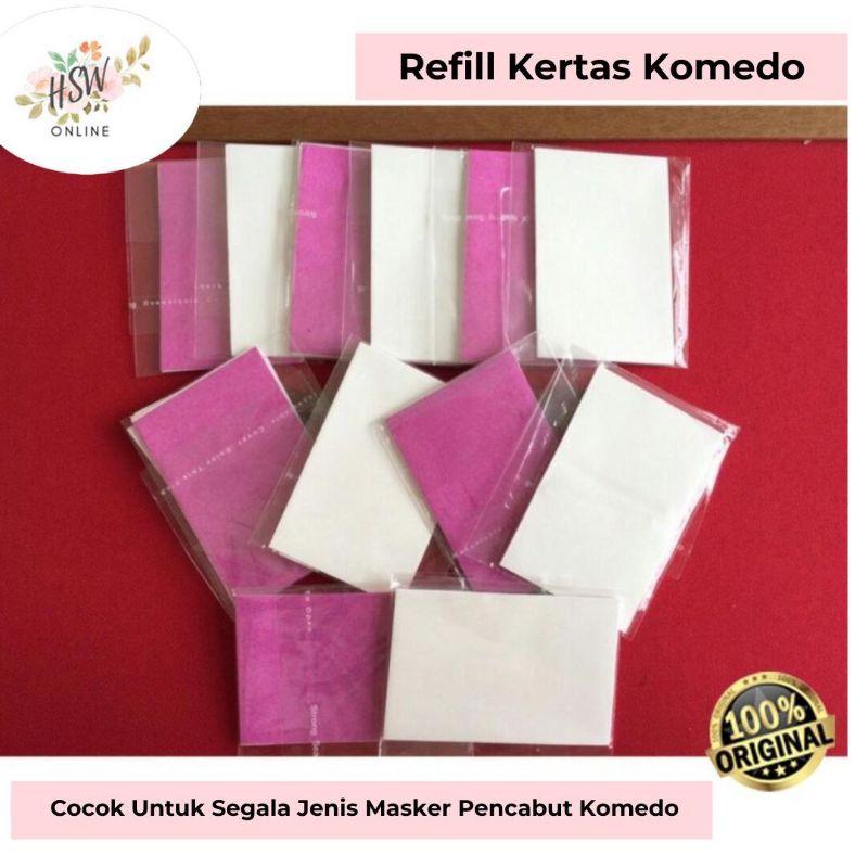Kertas Komedo Refil Paper Pencabut Komedo Hidung Hut Mun Original Mask