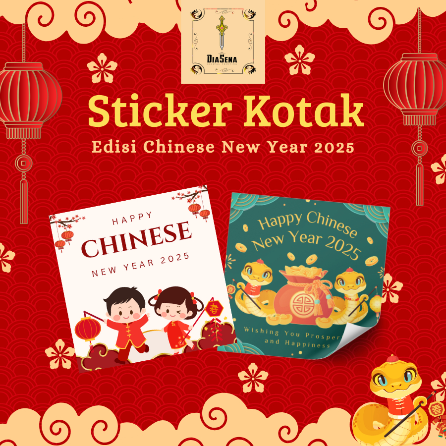 

Sticker Kotak Tahun Baru Imlek Stiker Souvenir Hampers Chinese New Year Cetak Murah CYN Diasena