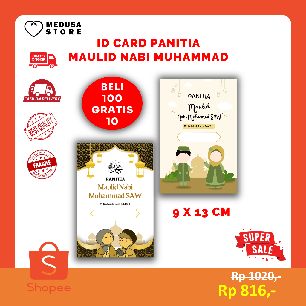 

ID Card Nametag Panitia Acara Pengajian Puasa Ramadhan (9x13)
