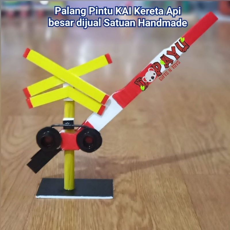Mainan viral Kereta api - palang pintu kereta api