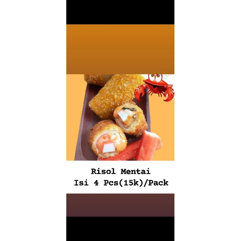 

Risol Mentai Isi 4 Pcs(15k)/Pack