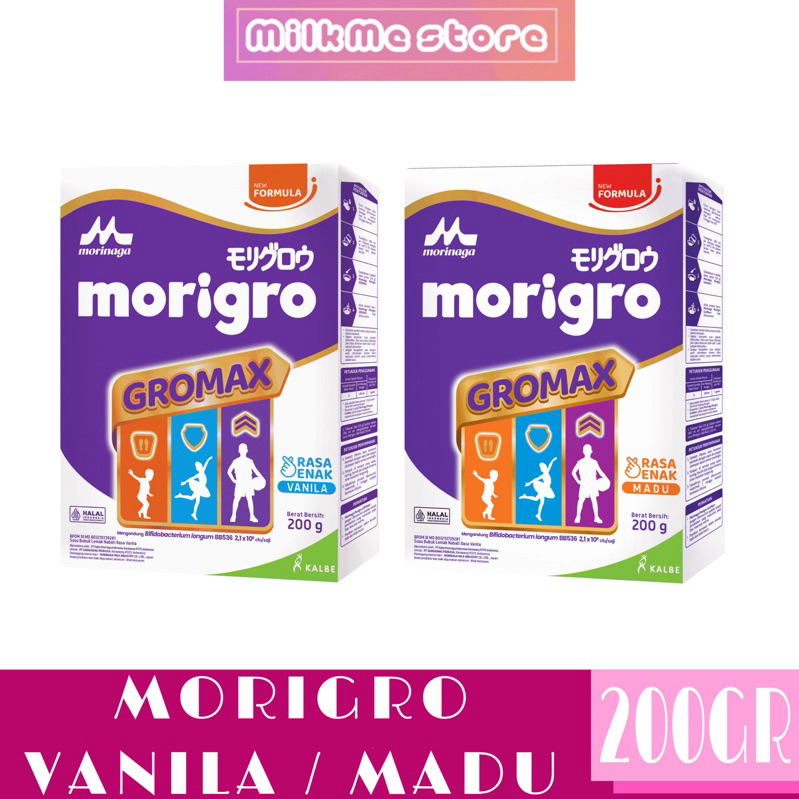 

Morigro Susu Rasa Vanila / Madu Usia 1 - 12 Tahun 200Gr