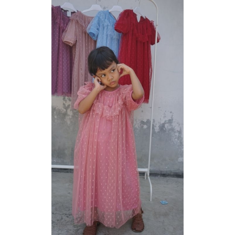 dress pesta anak perempuan / gaun pesta anak perempuan / gamis pesta anak perempuan / baju pesta ana